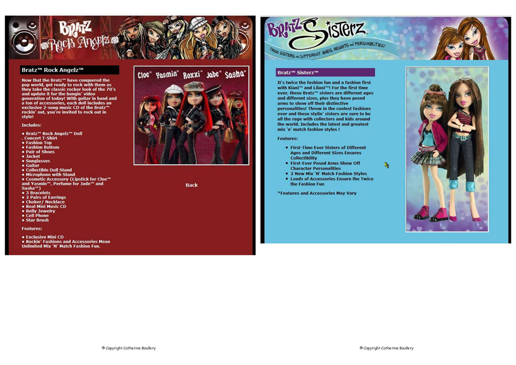 Bratz Catalogues